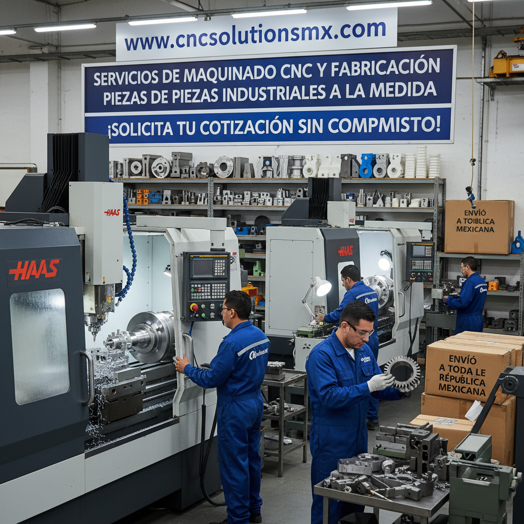Servicios de Maquinado CNC y Fabricación de Piezas Industriales a la Medida