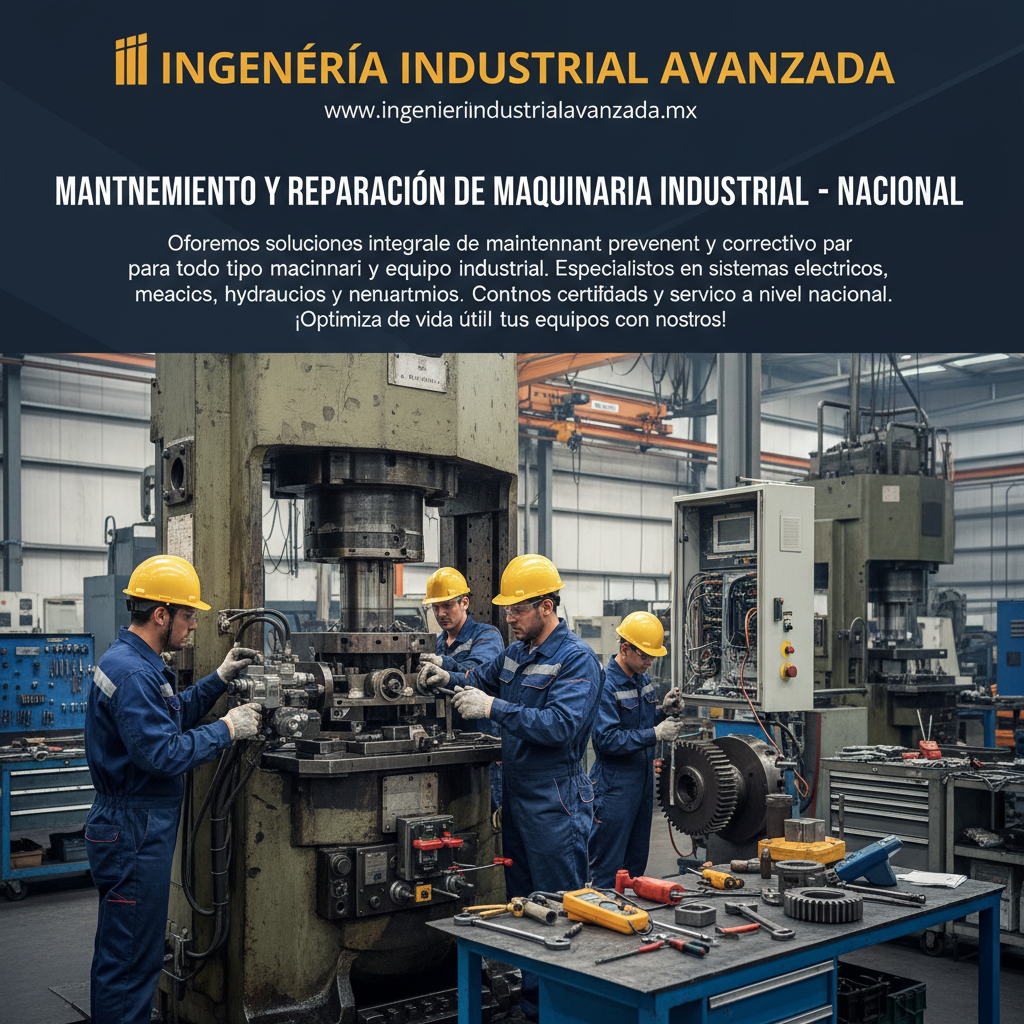 Mantenimiento y Reparación de Maquinaria Industrial - Nacional
