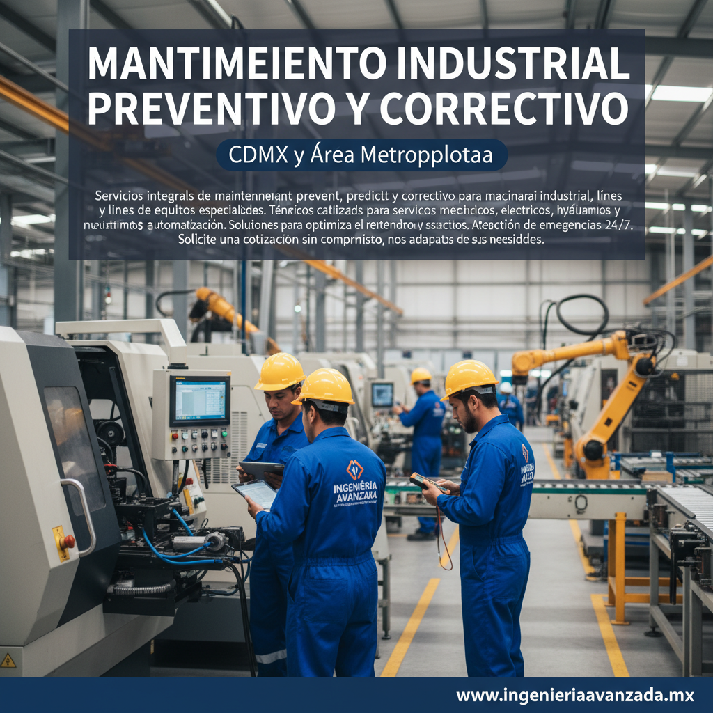 Mantenimiento Industrial Preventivo y Correctivo - CDMX y Área Metropolitana