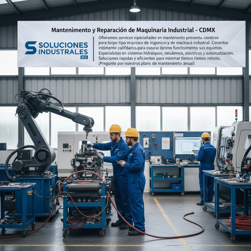 Mantenimiento y Reparación de Maquinaria Industrial - CDMX