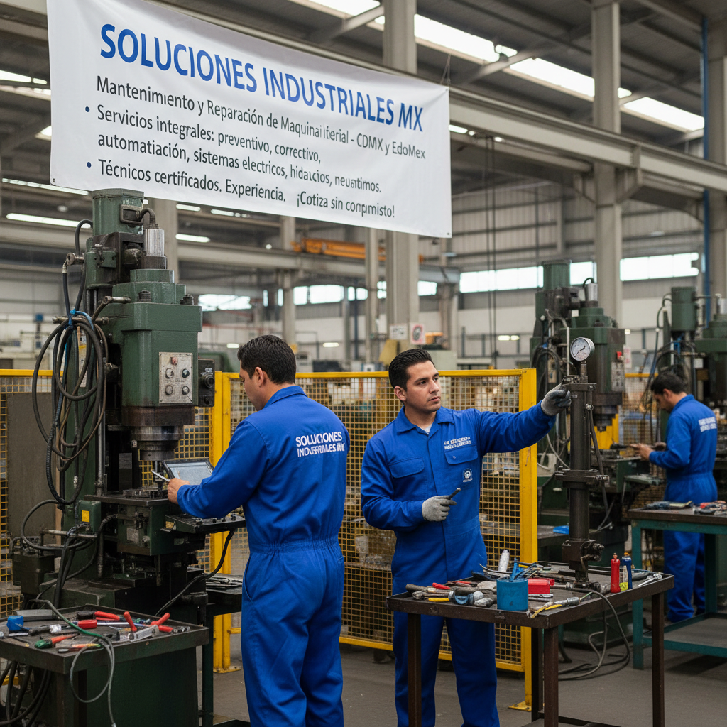 Mantenimiento y Reparación de Maquinaria Industrial - CDMX y EdoMex
