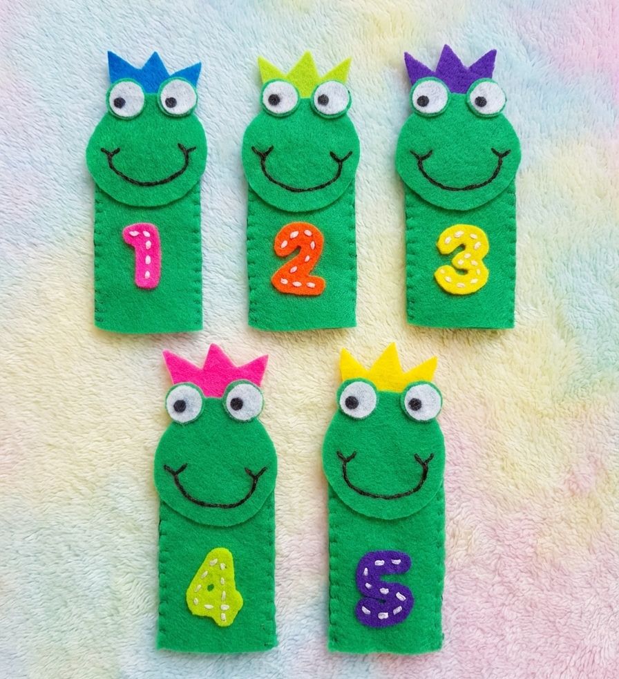 🐸 Set de Ranitas Didácticas en Fieltro 🐸