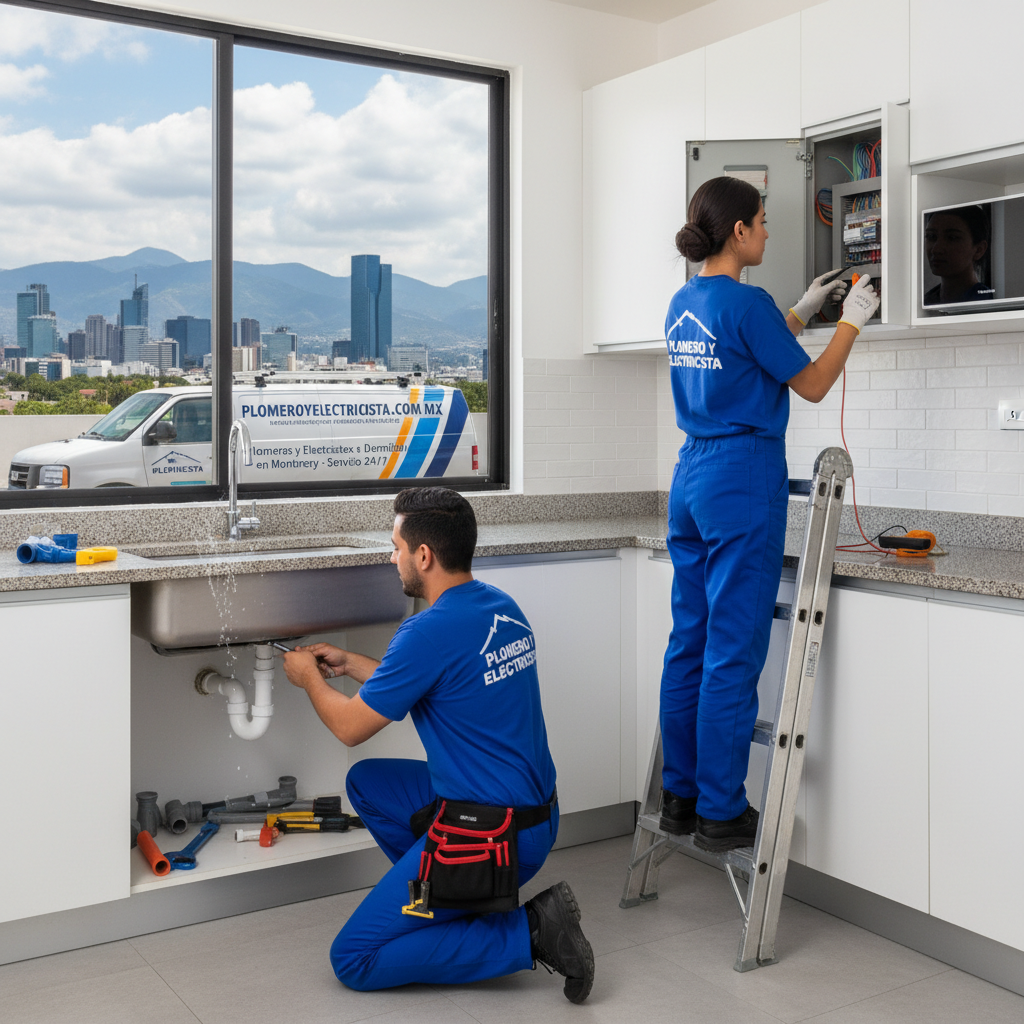 Plomeros y Electricistas a Domicilio en Monterrey