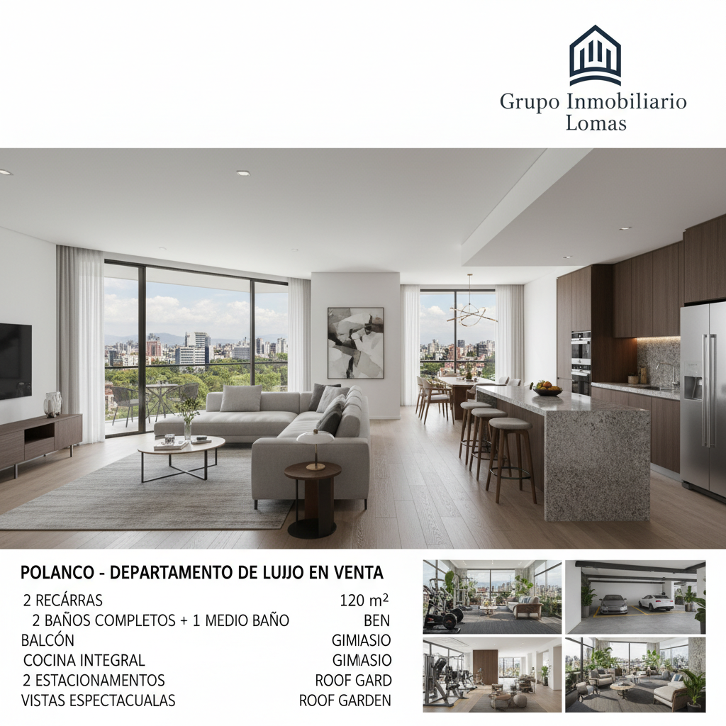 Departamento de Lujo en Venta, Polanco, CDMX - 2 Recámaras