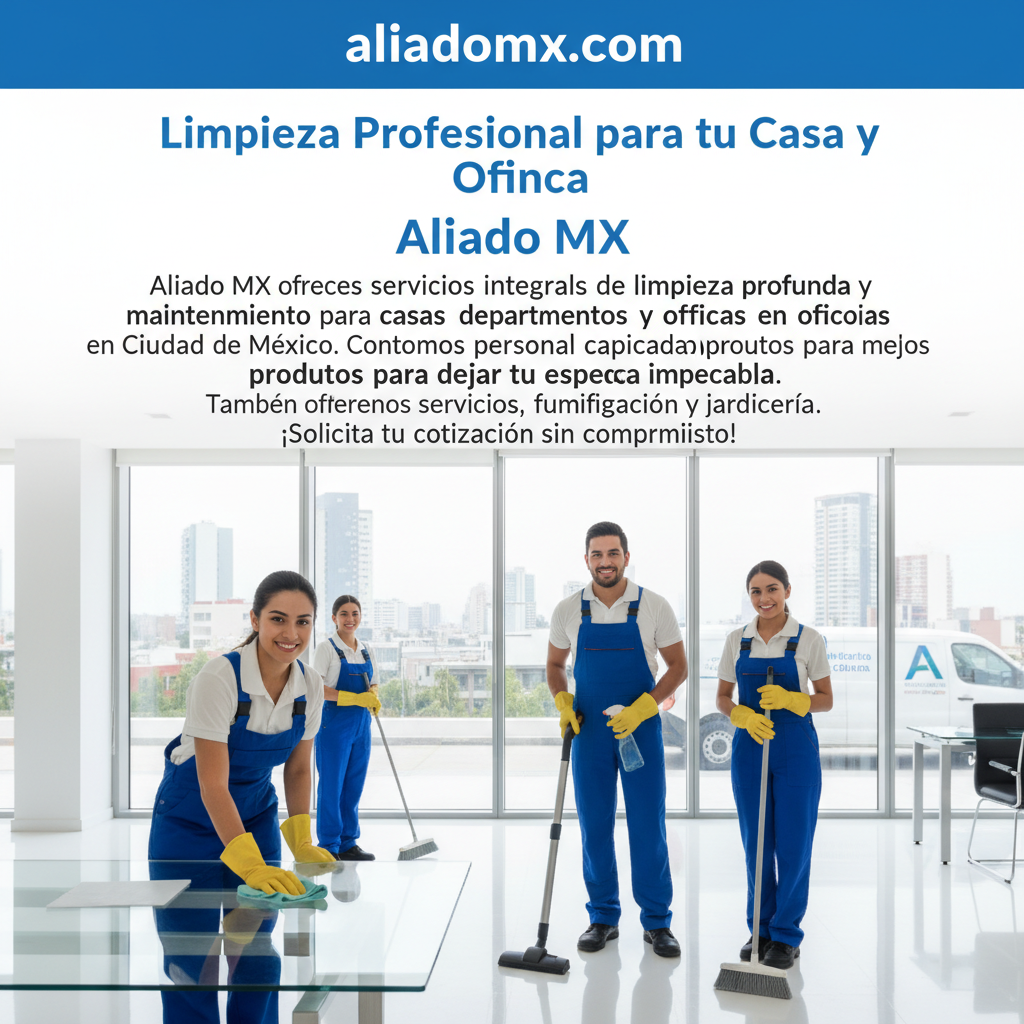 Limpieza Profesional para tu Casa y Oficina - Aliado MX