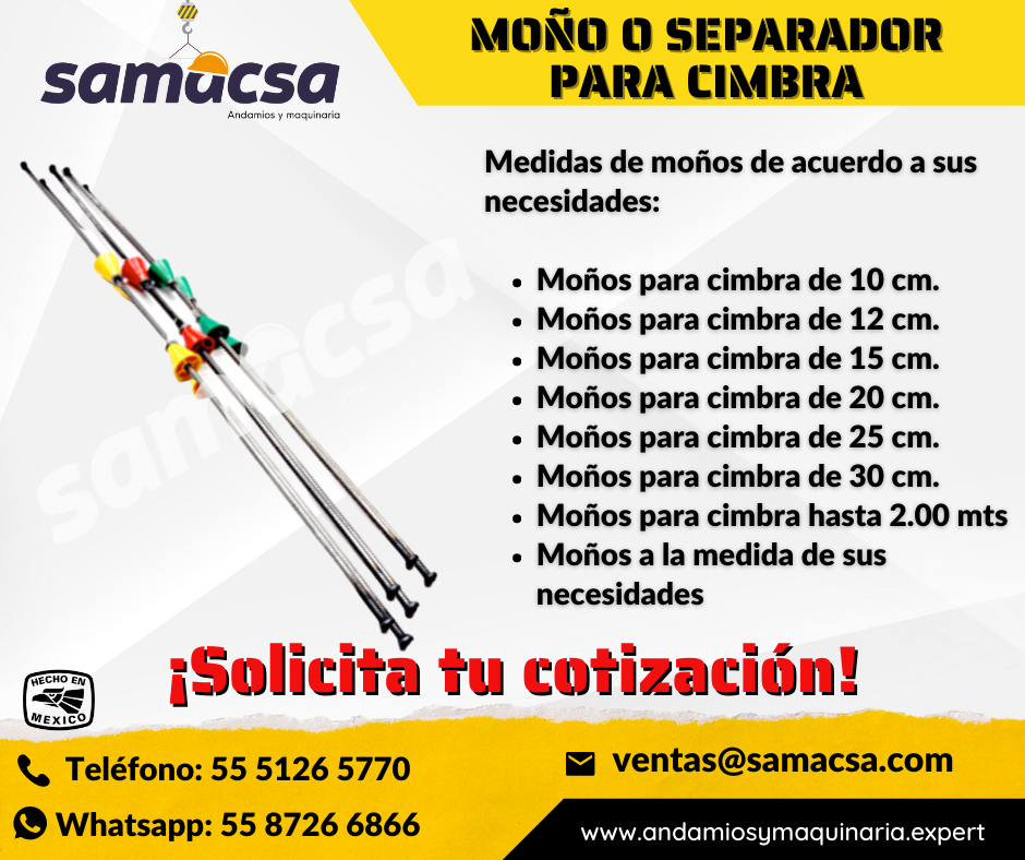 MOÑOS PARA CIMBRA DE MÁXIMA RESISTENCIA Y CALIDAD
