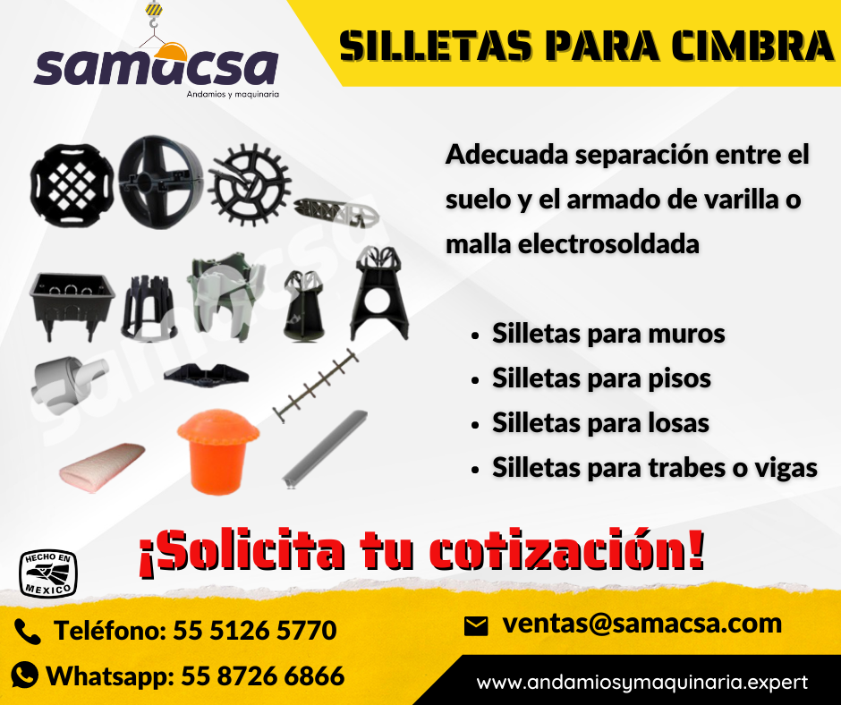SILLETAS PLÁSTICAS DE ALTA RESISTENCIA PARA ACERO DE REFUERZO