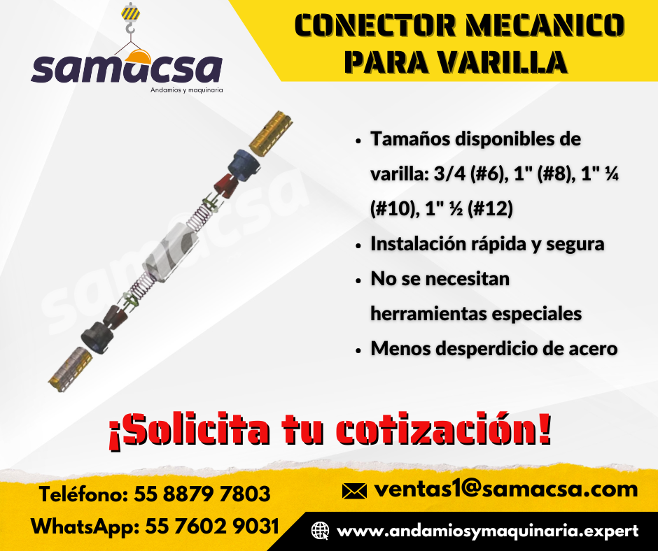CONECTOR DE VARILLA MECÁNICO CLASIFICACIÓN 2  - SAMACSA