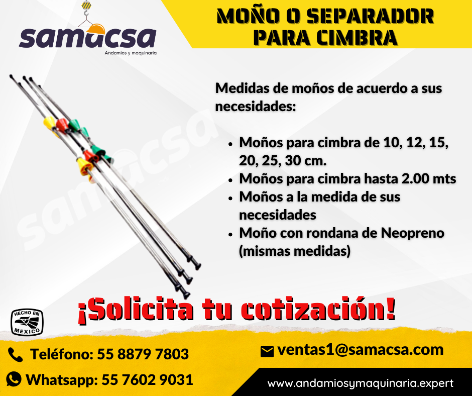MOÑO METALICO PARA CIMBRA - SAMACSA