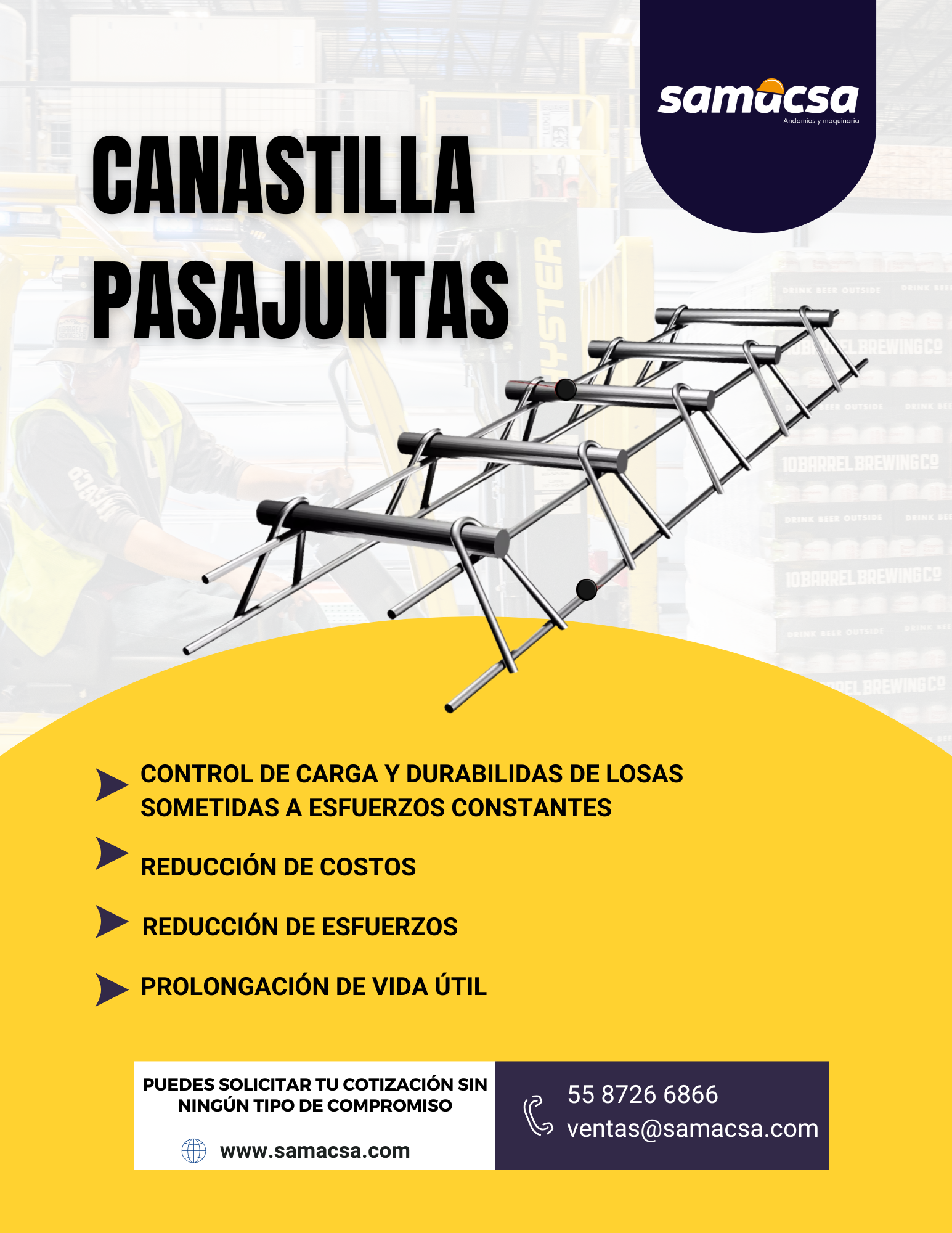 Canastilla Pasajunta para Concreto | Máxima Resistencia y Precisión