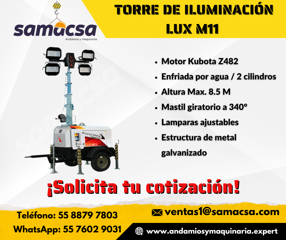 TORRE DE ILUMINACIÓN LUX TOWER M11_SAMACSA