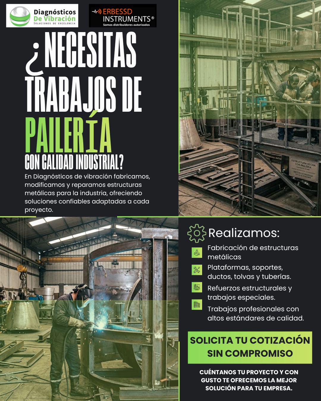 Servicio de pailería industrial