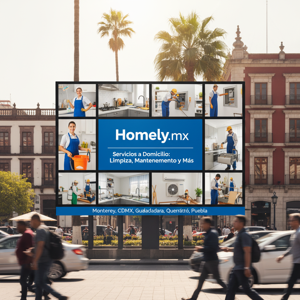 Homely.mx: Servicios a Domicilio de Limpieza, Mantenimiento y Más