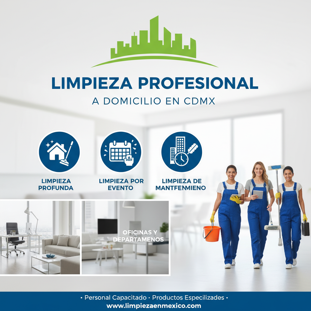 Limpieza Profesional a Domicilio en CDMX