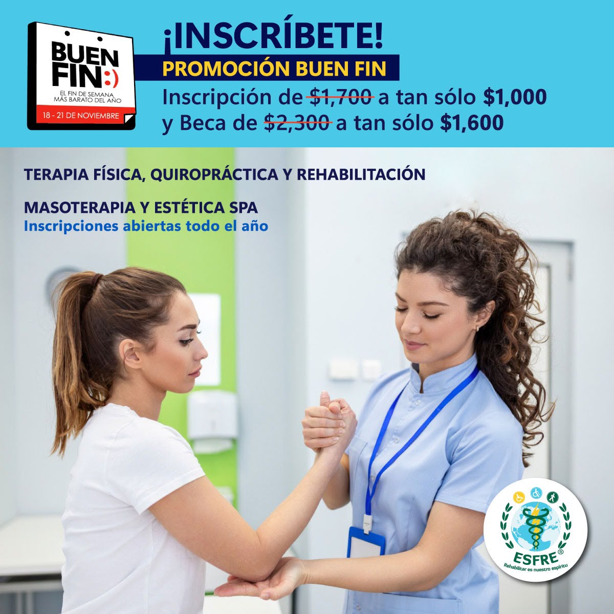 Certifícate en: ✅ Fisioterapia ✅ Quiropráctica ✅ Rehabilitación Deportiva