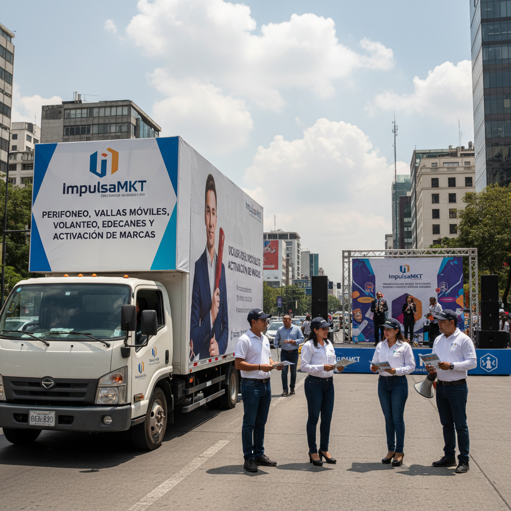 Perifoneo, Vallas Móviles, Volanteo, Edecanes y Activación de Marcas