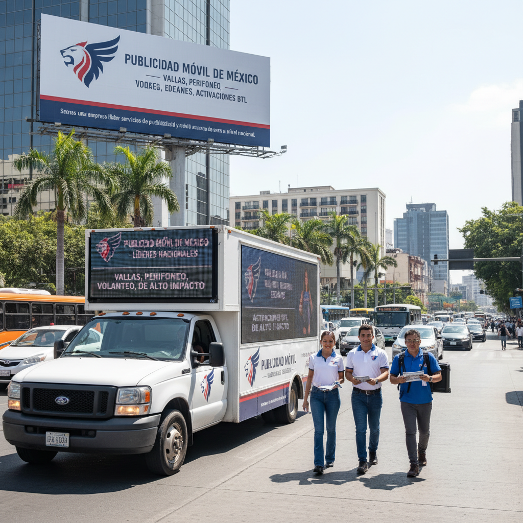 Publicidad Móvil de México - Vallas, Perifoneo, Volanteo, Edecanes, Activaciones BTL