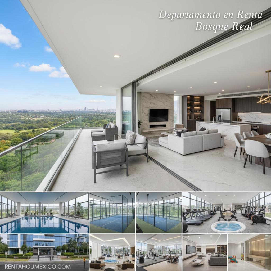 Departamento en Renta en Bosque Real Huixquilucan