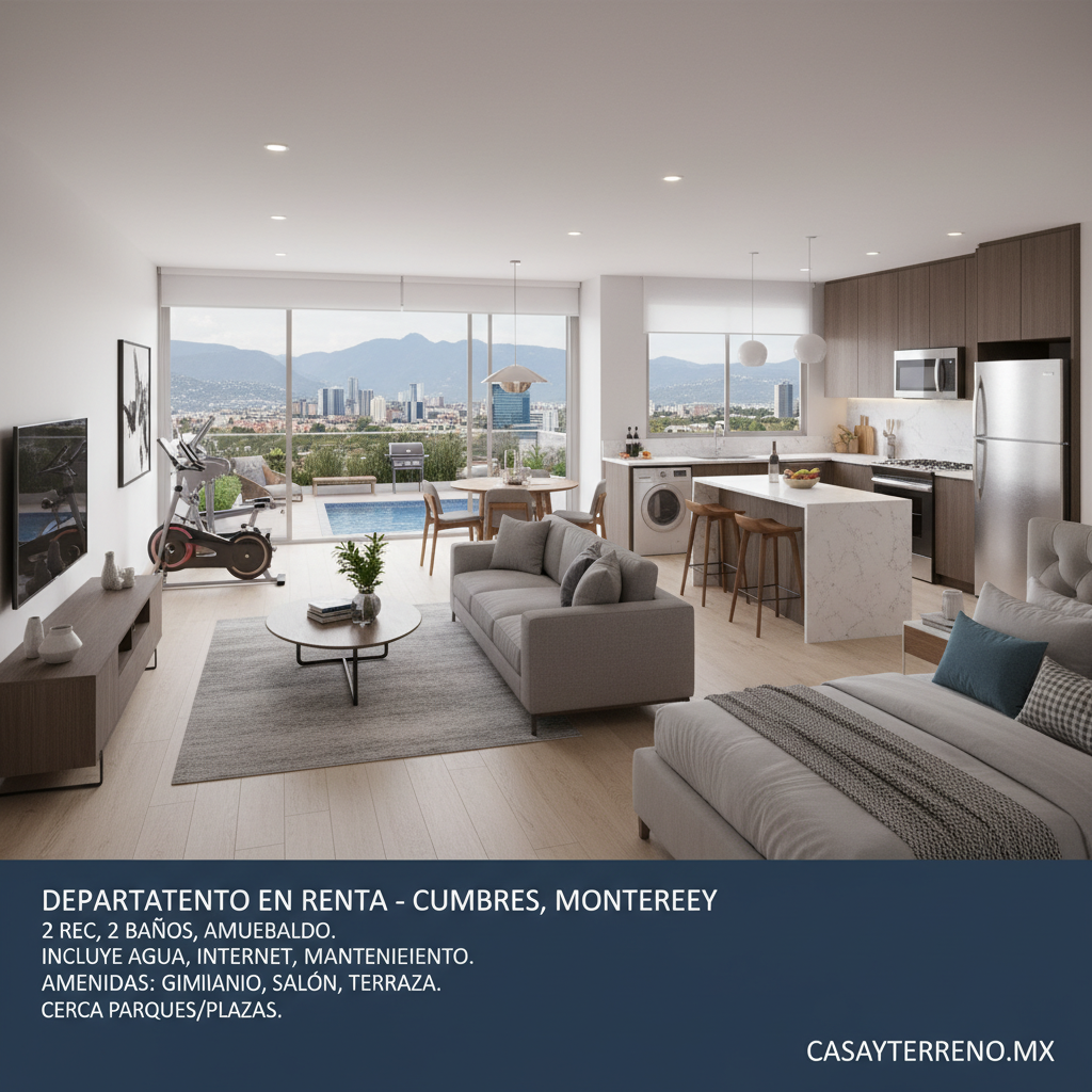Departamento en Renta en Cumbres, Monterrey, N.L.