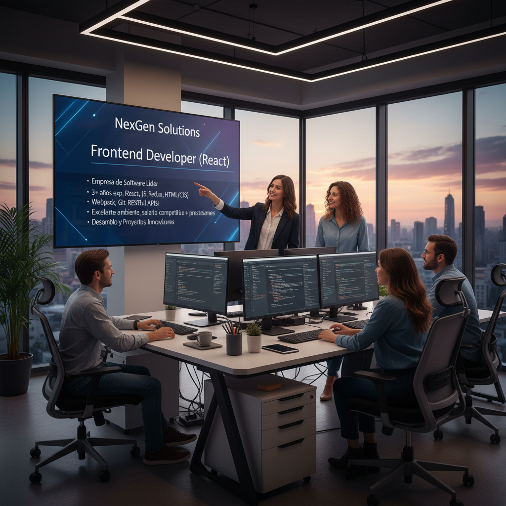 Frontend Developer (React) - Empresa de Software Líder