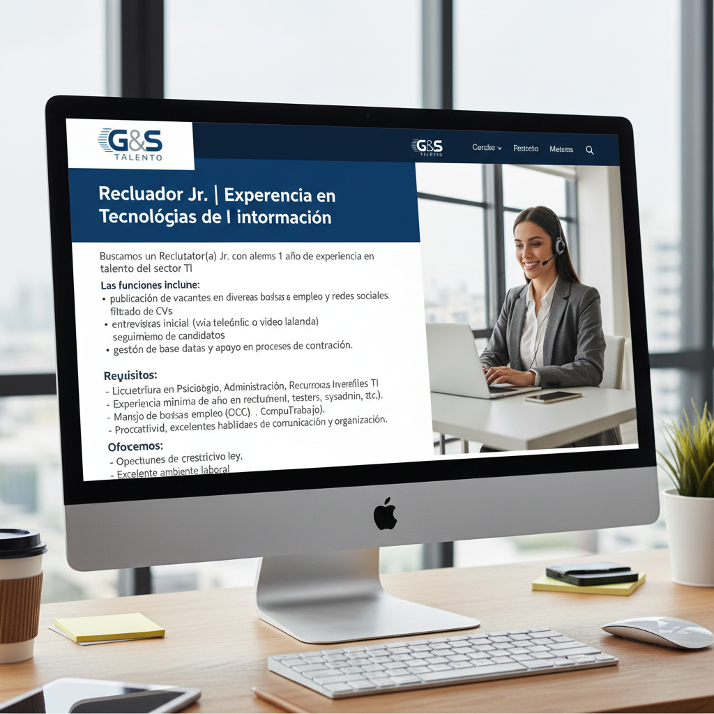 Reclutador Jr. | Experiencia en Tecnologías de la Información