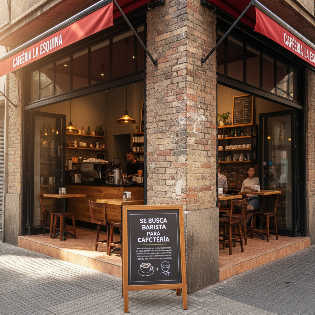 Se busca Barista para Cafetería