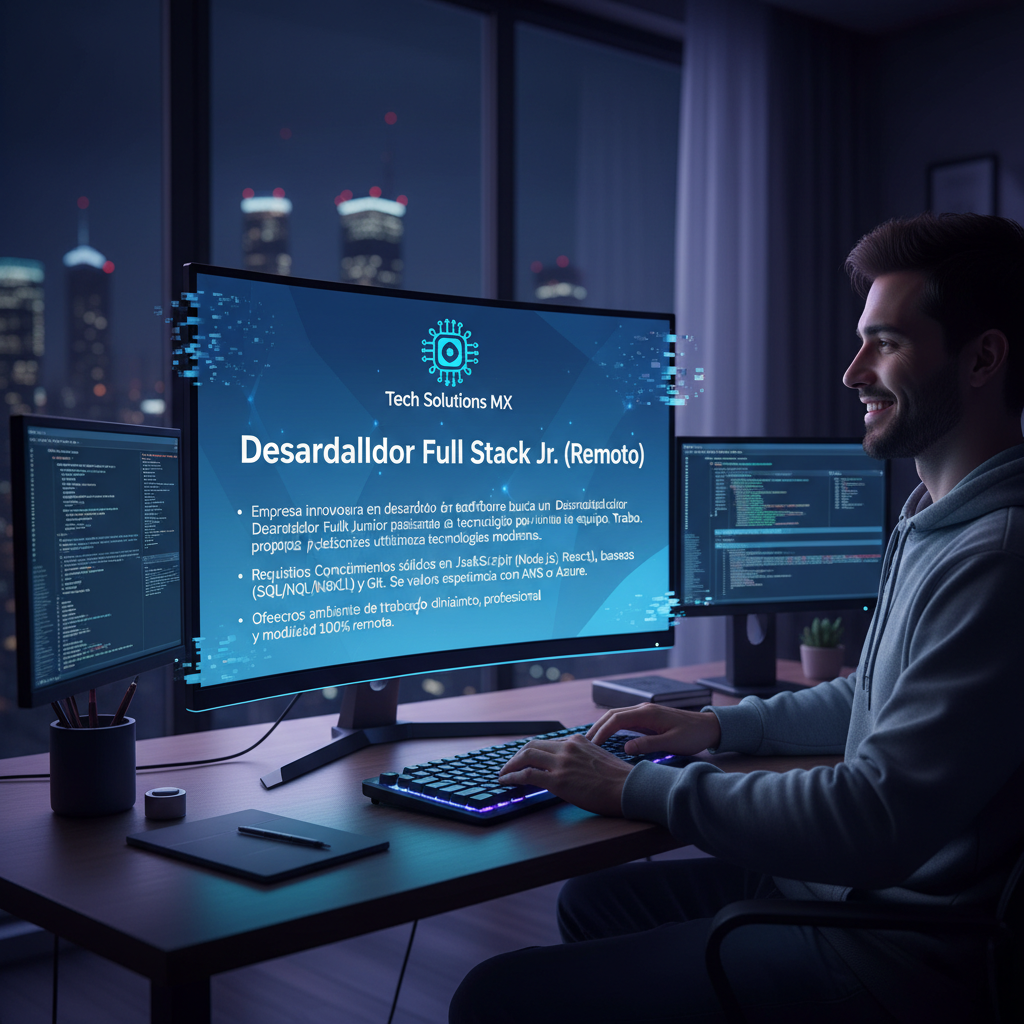Desarrollador Full Stack Jr. (Remoto)