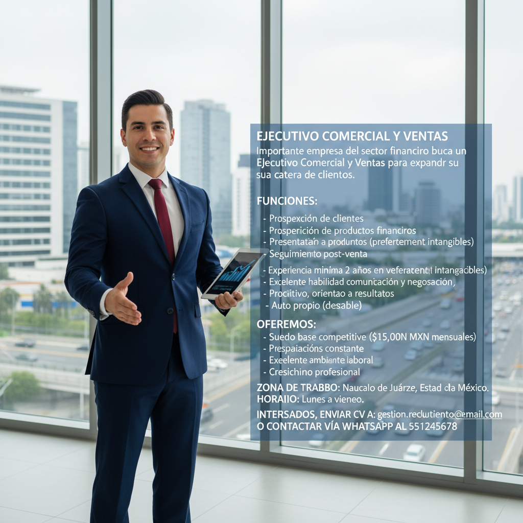 Ejecutivo Comercial y Ventas