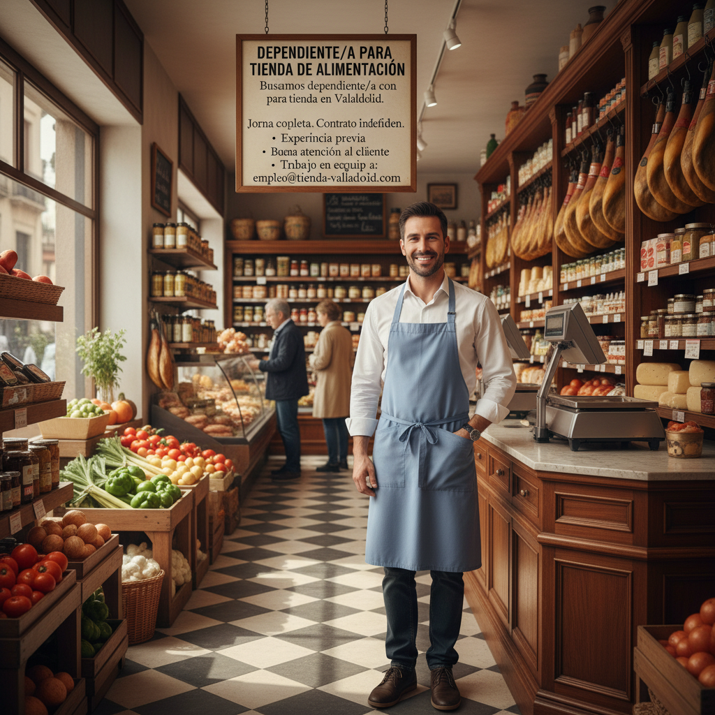 DEPENDIENTE/A PARA TIENDA DE ALIMENTACIÓN