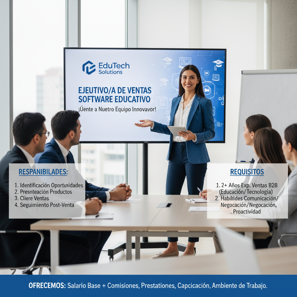 Ejecutivo/a de Ventas para Software Educativo