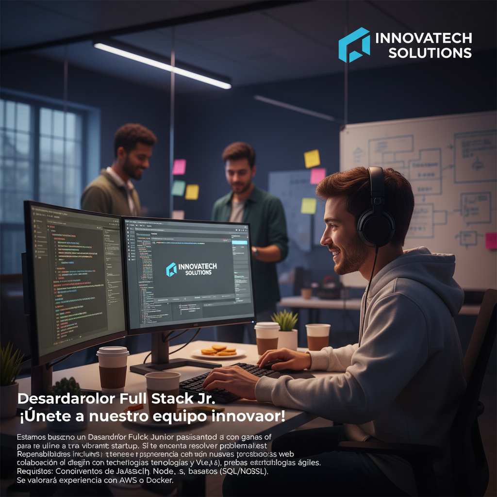 Desarrollador Full Stack Jr. - ¡Únete a nuestro equipo innovador!