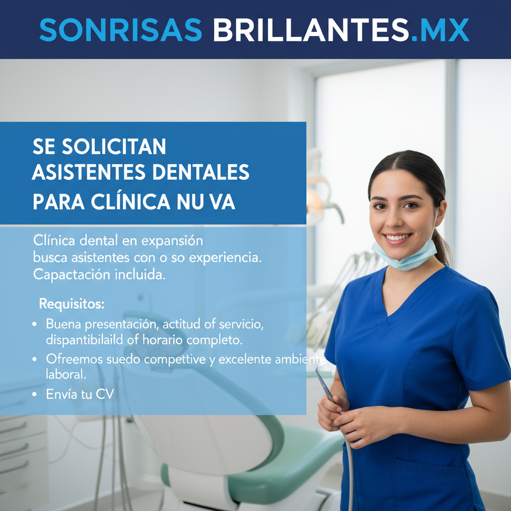 Se Solicitan Asistentes Dentales para Clínica Nueva