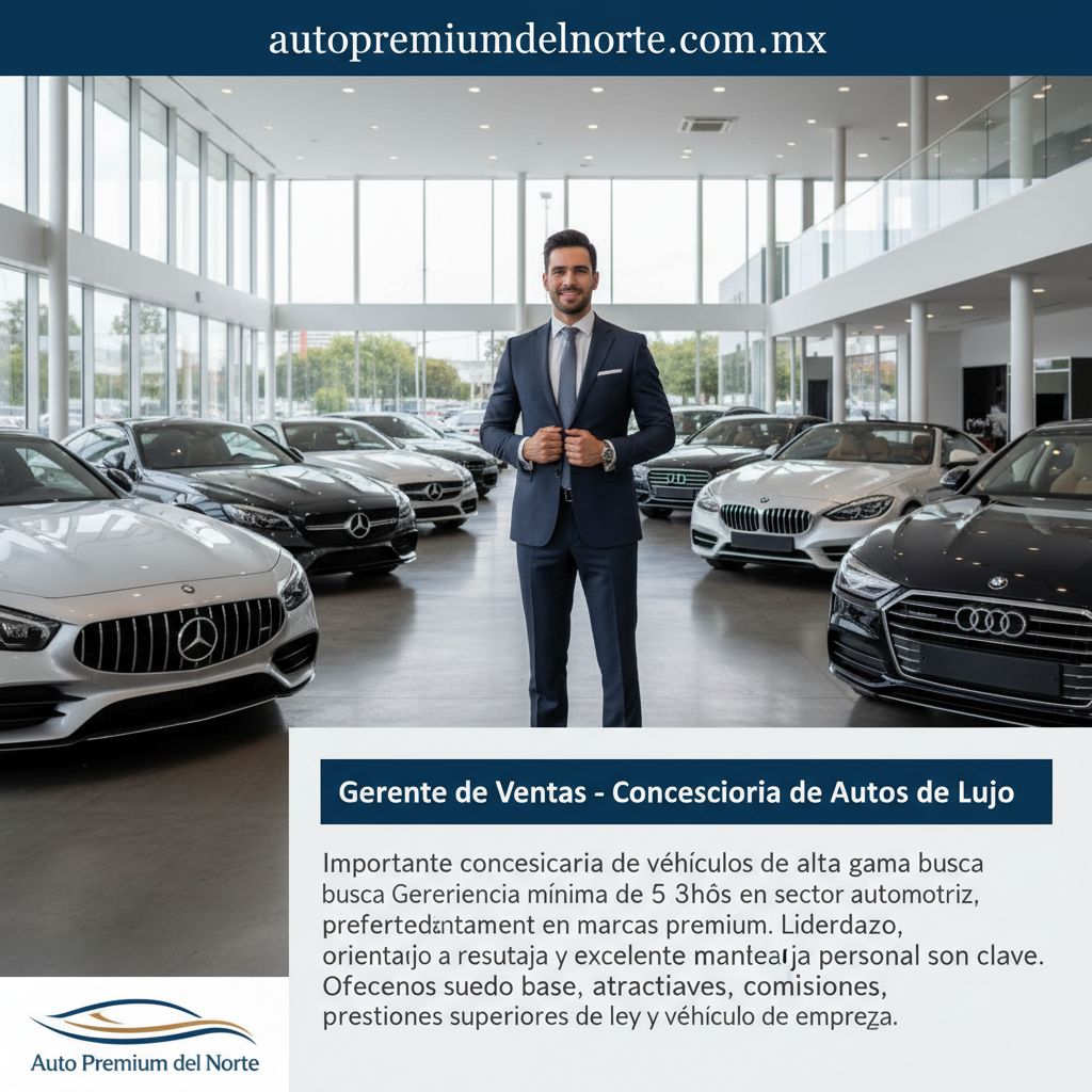Gerente de Ventas - Concesionaria de Autos de Lujo