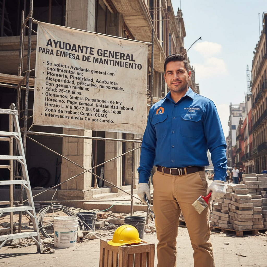 AYUDANTE GENERAL PARA EMPRESA DE MANTENIMIENTO