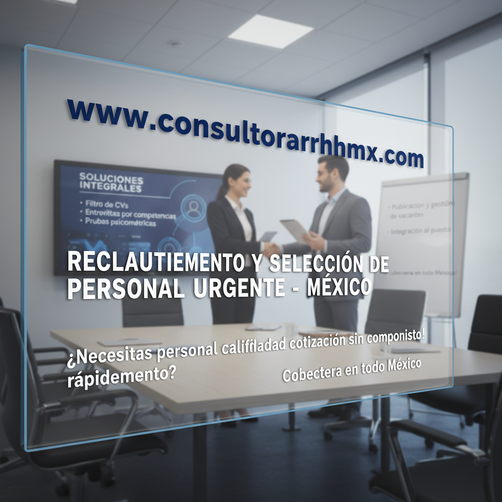 Reclutamiento y Selección de Personal Urgente - México