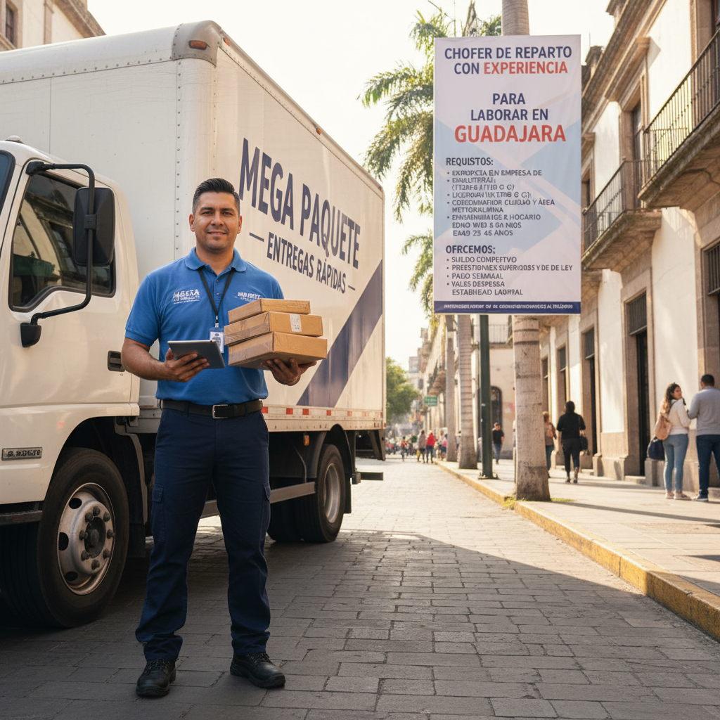 CHOFER DE REPARTO CON EXPERIENCIA PARA LABORAR EN GUADALAJARA