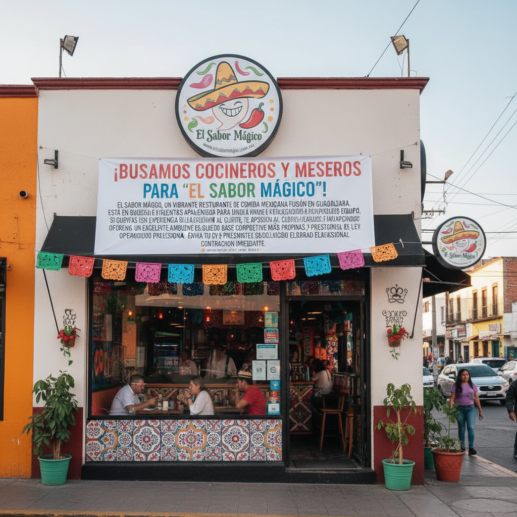 ¡Buscamos Cocineros y Meseros para 'El Sabor Mágico'!