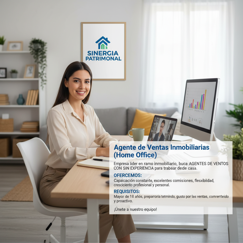Agente de Ventas Inmobiliarias (Home Office)