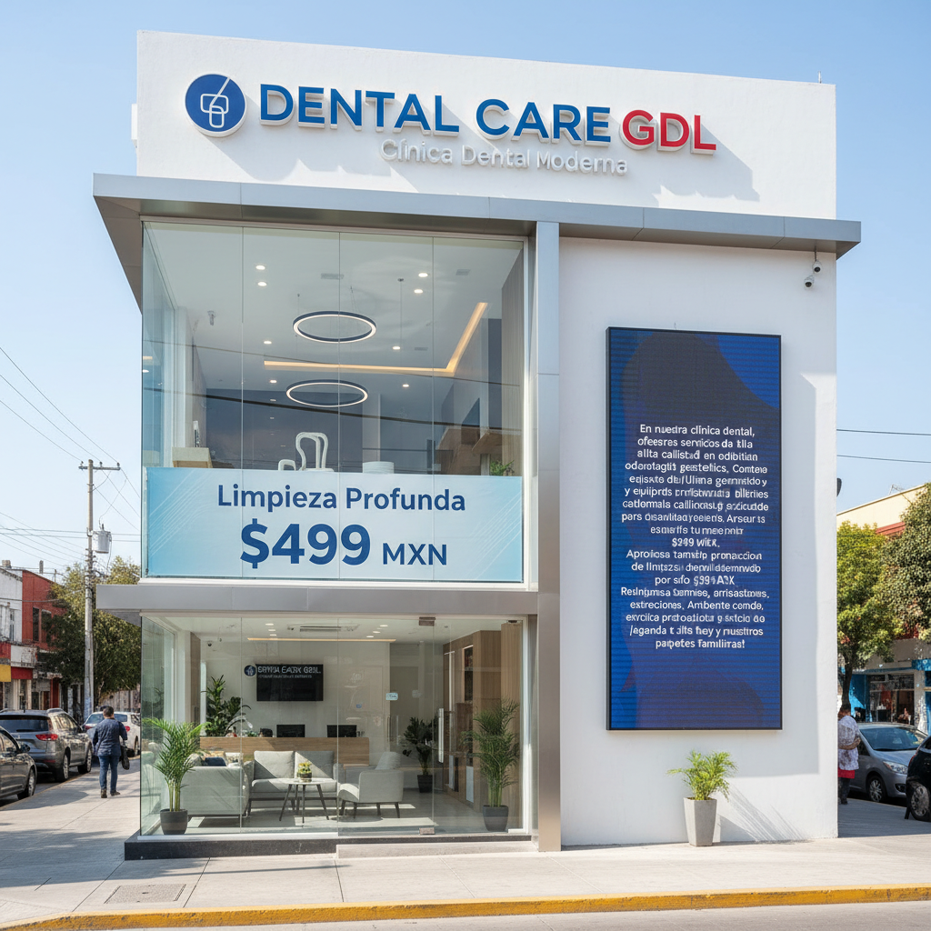 Clínica Dental Moderna: Limpieza Profunda $499 MXN