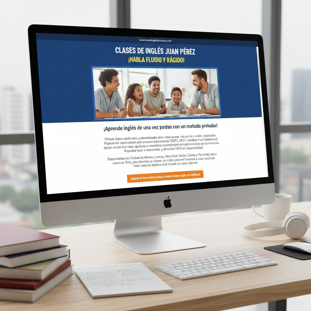 CLASES DE INGLÉS A DOMICILIO Y EN LÍNEA - ¡HABLA FLUIDO Y RÁPIDO!