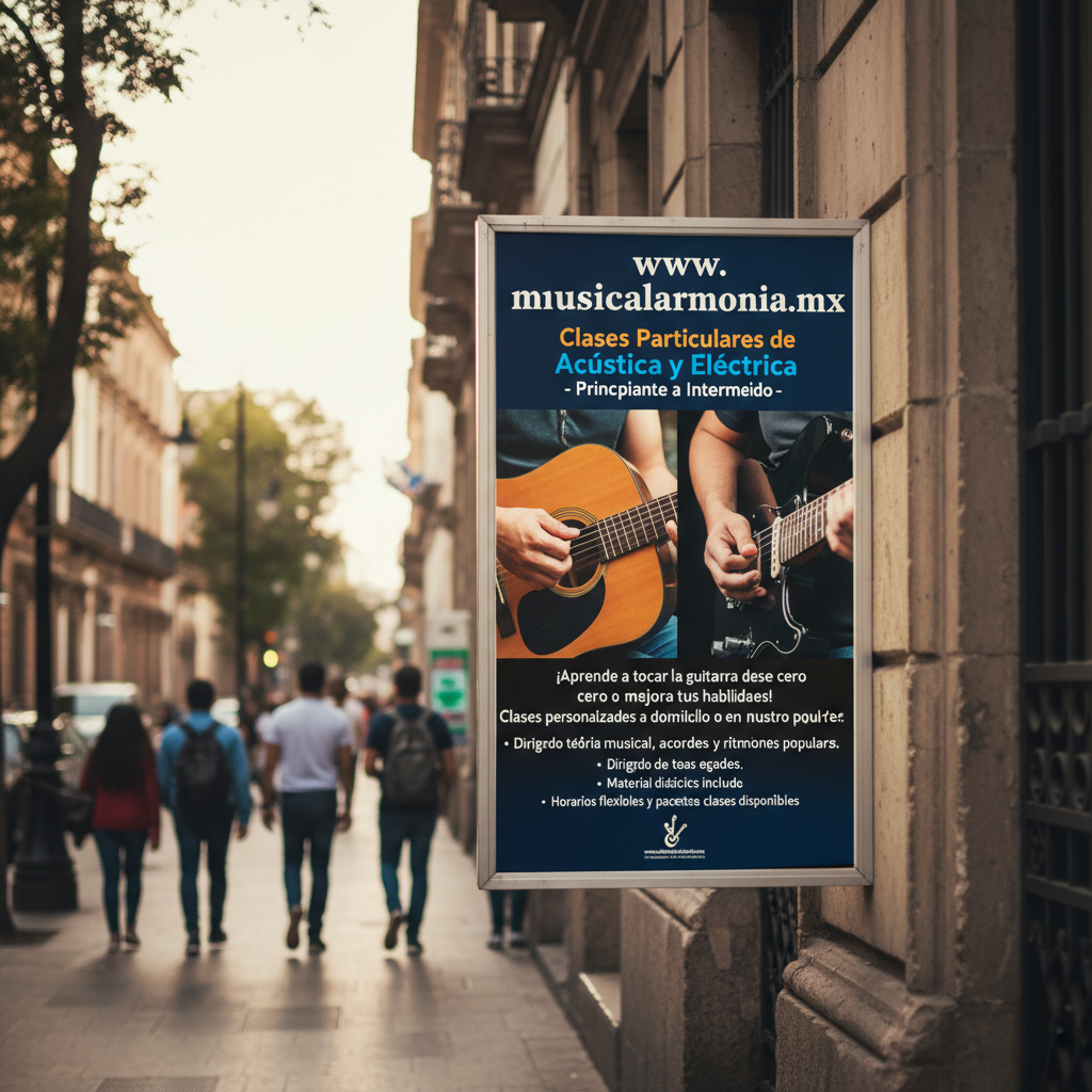 Clases Particulares de Guitarra Acústica y Eléctrica - Principiante a Intermedio