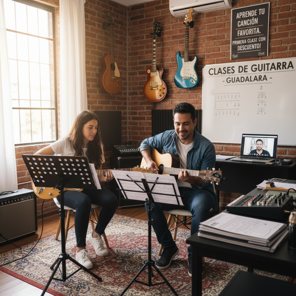 Clases de Guitarra Acústica y Eléctrica Personalizadas - Guadalajara