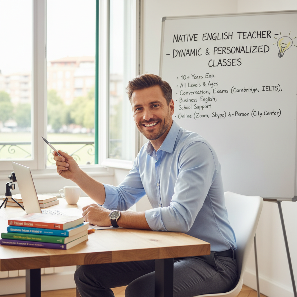 Profesor de Inglés Nativo - Clases Dinámicas y Personalizadas
