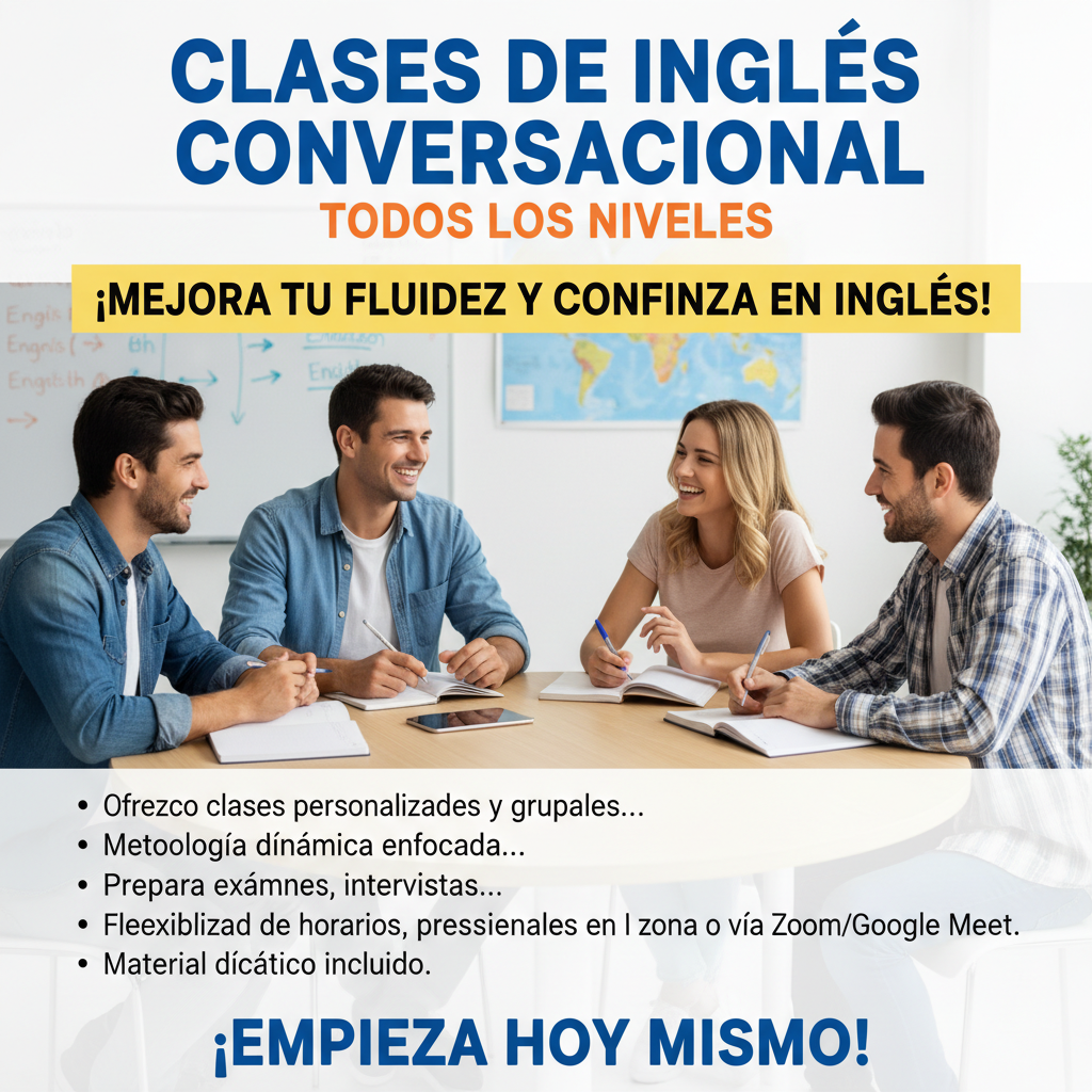 Clases de Inglés Conversacional - Todos los Niveles