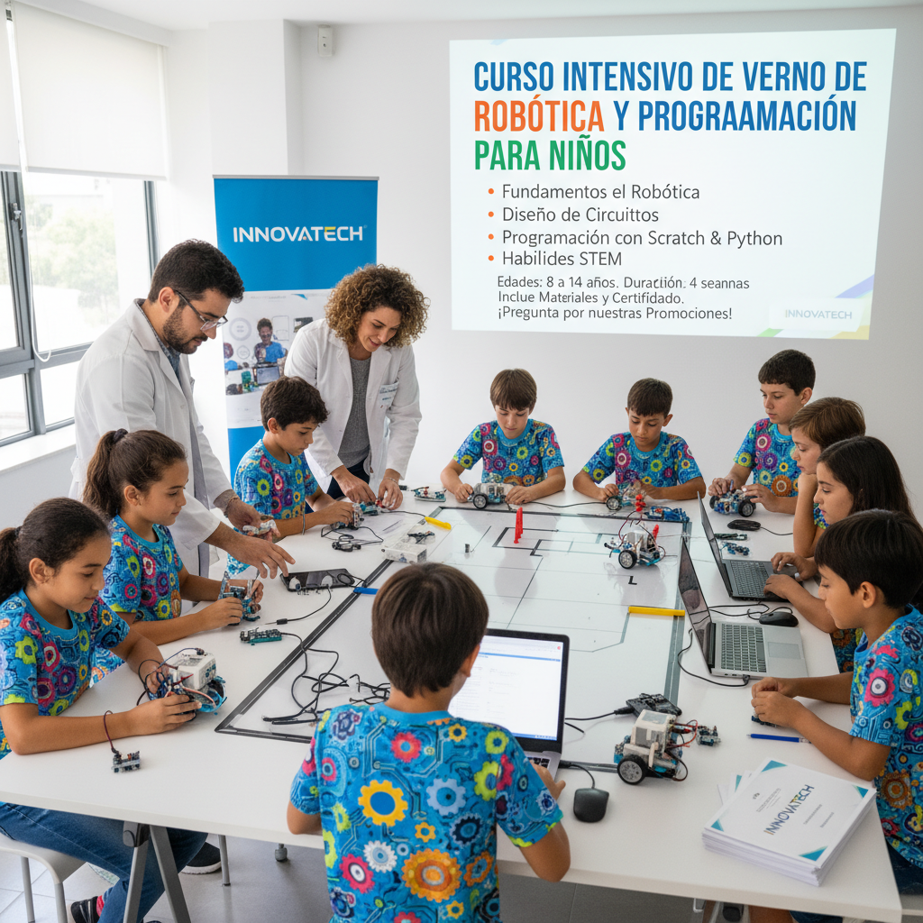 Curso Intensivo de Verano de Robótica y Programación para Niños
