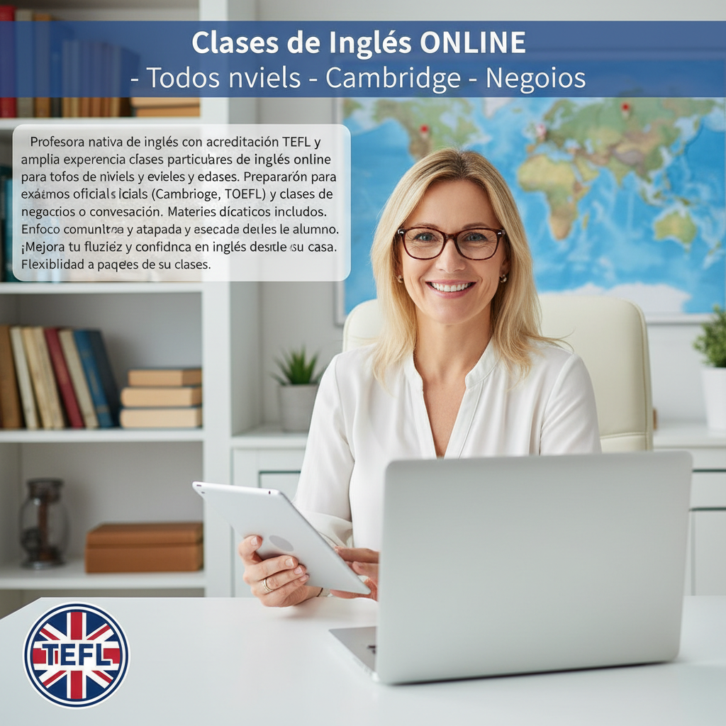 Clases de Inglés ONLINE - Todos los niveles - Cambridge - Negocios