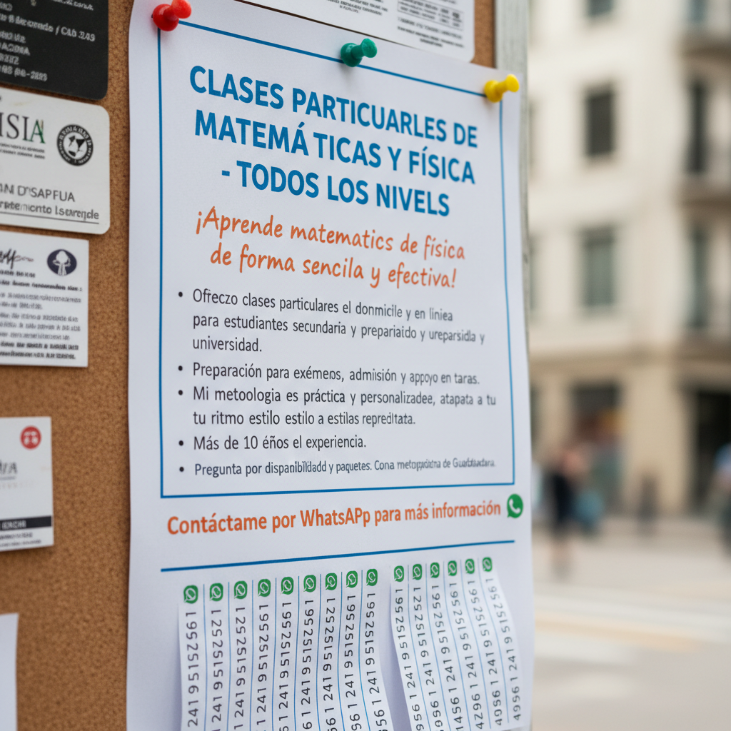 Clases Particulares de Matemáticas y Física - Todos los Niveles