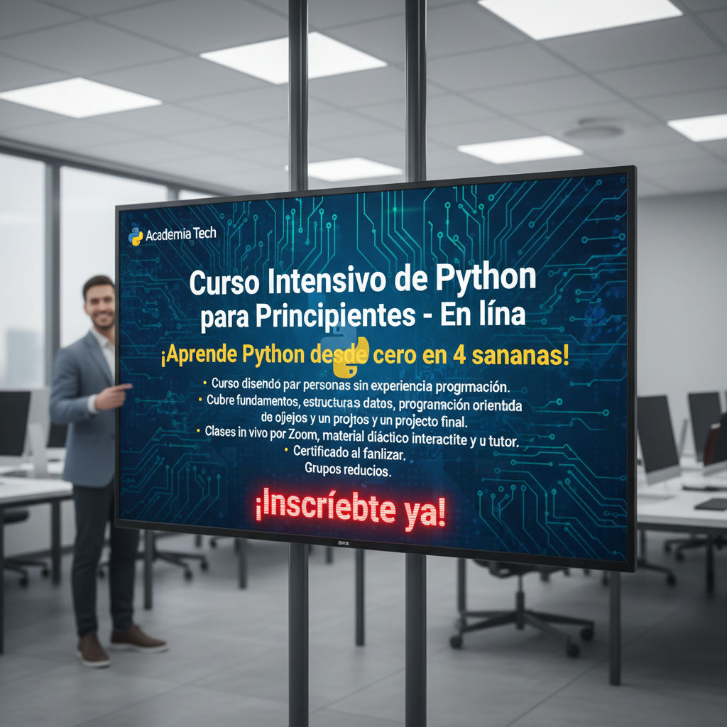 Curso Intensivo de Python para Principiantes - En línea