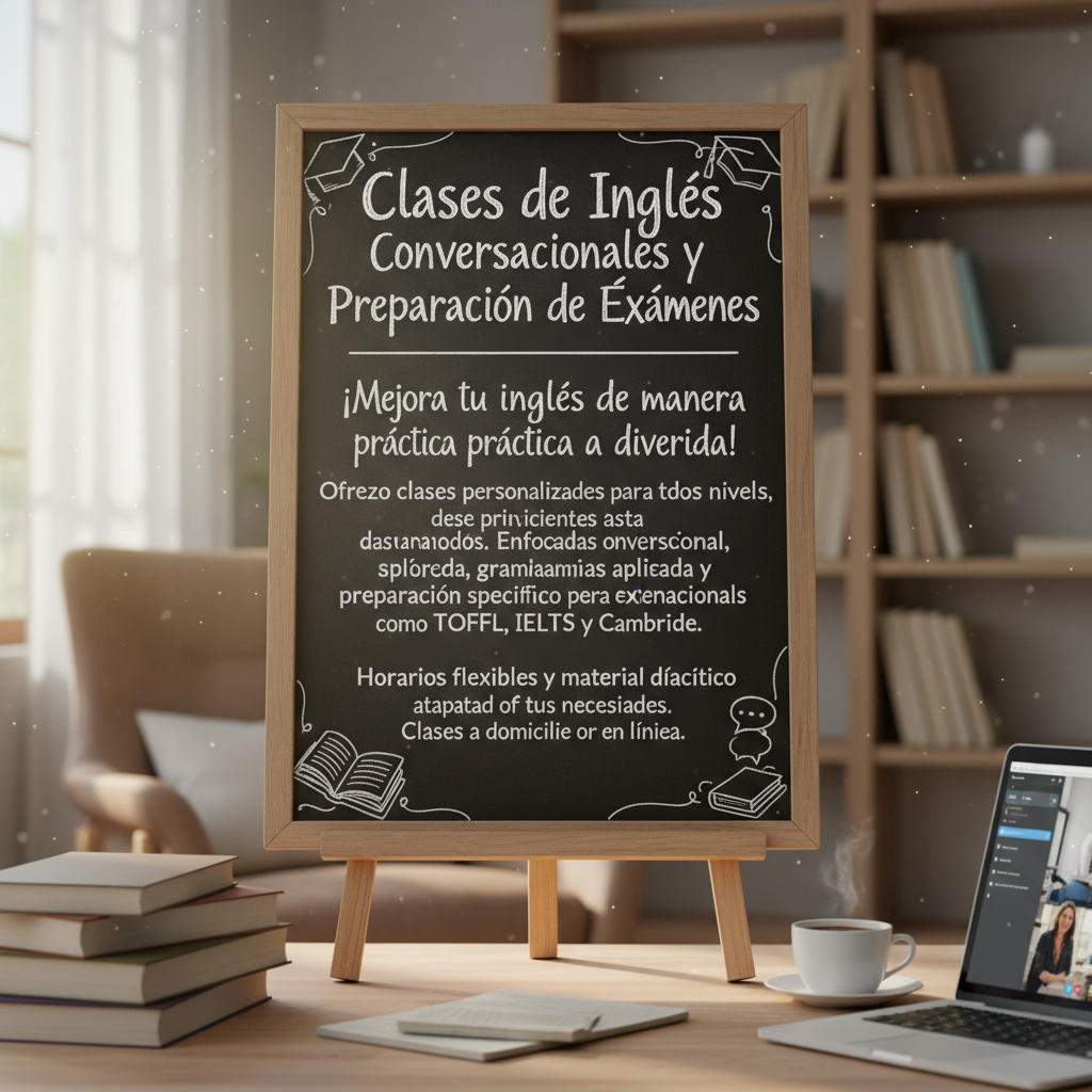 Clases de Inglés Conversacionales y Preparación de Exámenes
