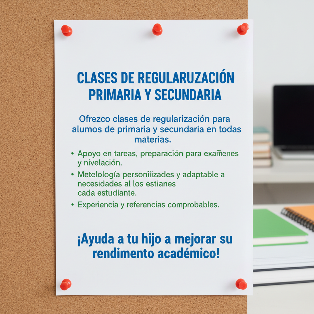 Clases de Regularización Primaria y Secundaria